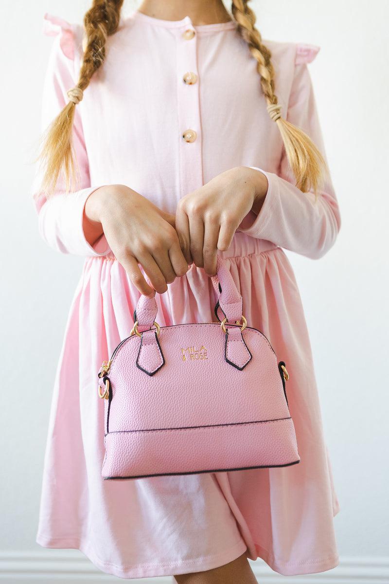 Bubblegum Pink Girl's Crossbody Purse - Aaria Tees Aaria Tees