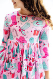 Christmas Cowgirl L/S Pocket Twirl Dress - Aaria Tees Aaria Tees