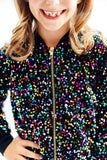 Confetti Velvet Sequin Jacket - Aaria Tees Aaria Tees