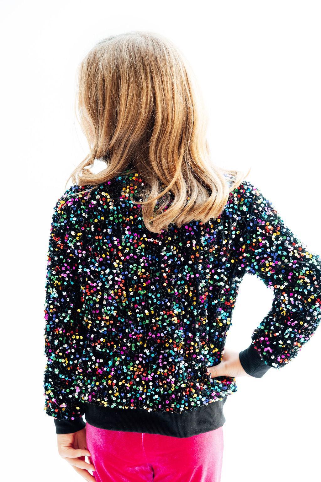 Confetti Velvet Sequin Jacket - Aaria Tees Aaria Tees