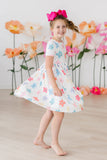 Dots & Daisies S/S Pocket Twirl Dress - Aaria Tees Aaria Tees