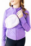 Lavender Fleece Belt Bag - Aaria Tees Aaria Tees