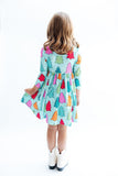 Oh Christmas Tree L/S Pocket Twirl Dress - Aaria Tees Aaria Tees
