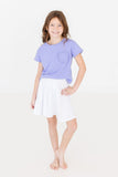 Periwinkle Ruffle Pocket Tee - Aaria Tees Aaria Tees