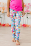 Preppy Floral Leggings - Aaria Tees Aaria Tees