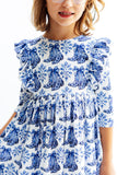 Southern Belle 3/4 Sleeve Ruffle Twirl Dress - Aaria Tees Aaria Tees