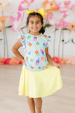 Sweet Treat S/S Ruffle Tee - Aaria Tees Aaria Tees
