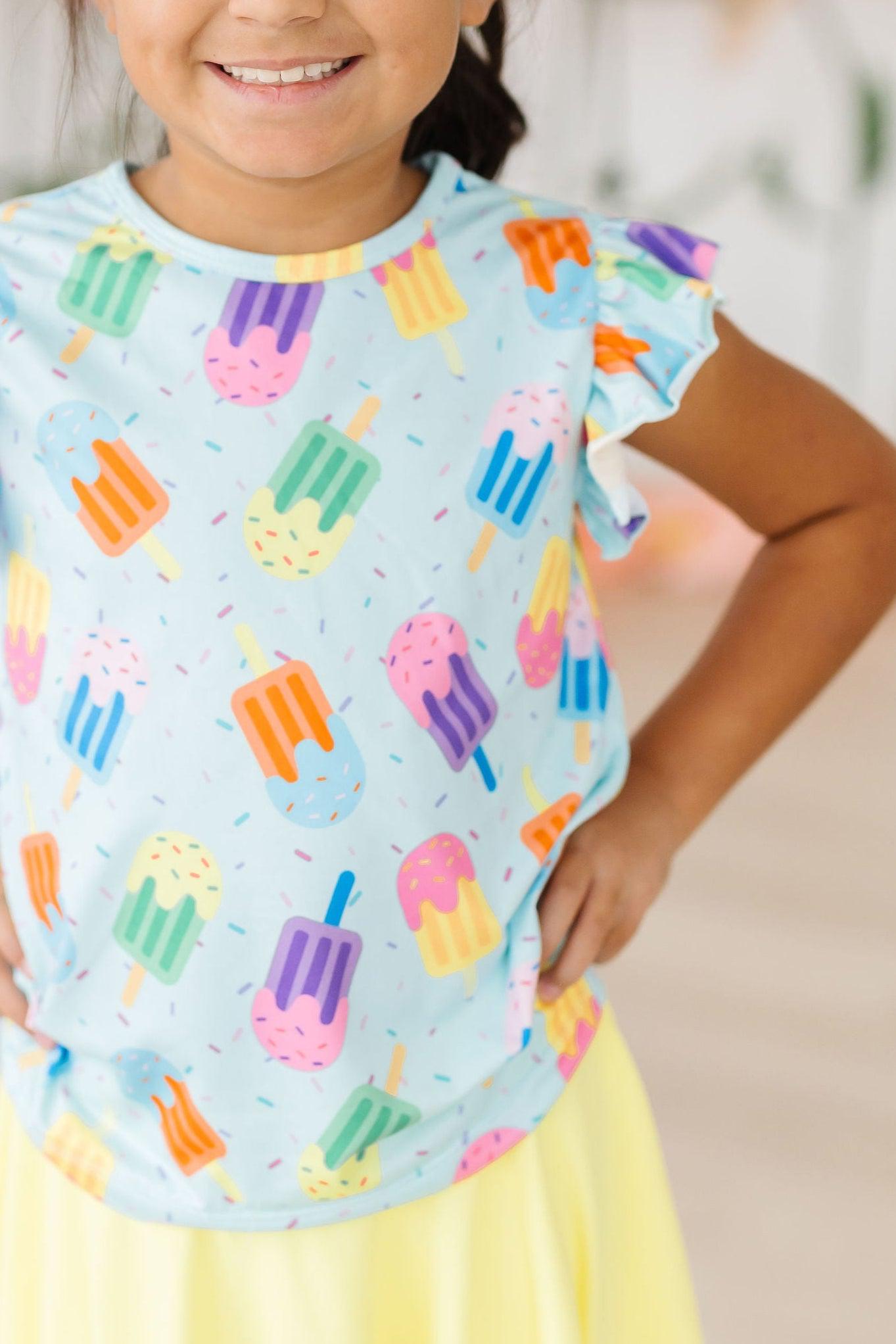 Sweet Treat S/S Ruffle Tee - Aaria Tees Aaria Tees