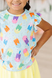 Sweet Treat S/S Ruffle Tee - Aaria Tees Aaria Tees