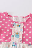 Platinum balcony print girl set Aaria Tees