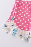 Platinum balcony print strap girl set - Aaria Tees Aaria Tees