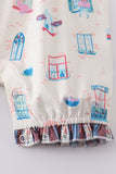 Platinum balcony print baby jumpsuit - Aaria Tees Aaria Tees