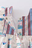 Platinum balcony print baby jumpsuit - Aaria Tees Aaria Tees