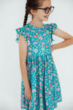 SALE Betta Blooms Flutter Sleeve Twirl Dress - Aaria Tees Aaria Tees