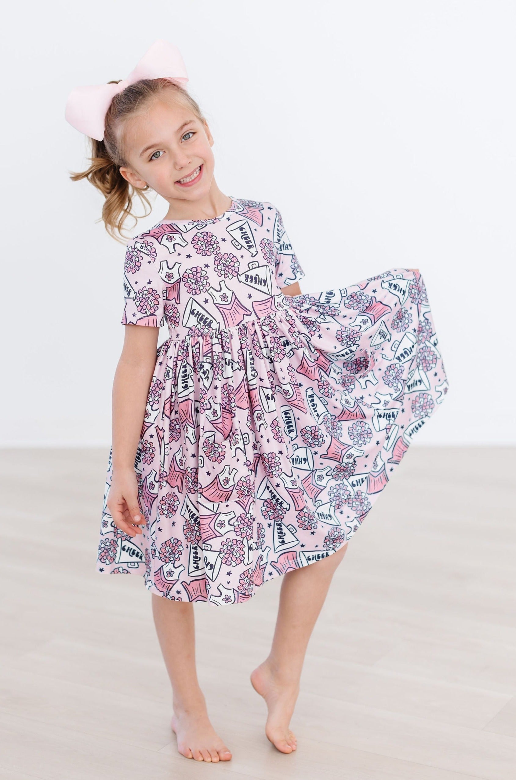 SALE Cheer S/S Pocket Twirl Dress - Aaria Tees Aaria Tees