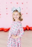 SALE Disco Bows 3/4 Sleeve Pocket Twirl Dress - Aaria Tees Aaria Tees