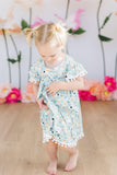 Furry Friends Pom Pom Dress - Aaria Tees Aaria Tees