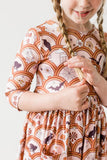 SALE Hocus Pocus 3/4 Sleeve Pocket Twirl Dress - Aaria Tees Aaria Tees