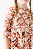 SALE Hocus Pocus 3/4 Sleeve Pocket Twirl Dress - Aaria Tees Aaria Tees