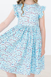 SALE Miss Americana (Mila's Version) Flutter Sleeve Twirl Dress - Aaria Tees Aaria Tees
