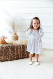 SALE Pumpkin Picnic 3/4 Sleeve Ruffle Twirl Dress - Aaria Tees Aaria Tees