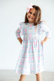 SALE Pumpkin Picnic 3/4 Sleeve Ruffle Twirl Dress - Aaria Tees Aaria Tees