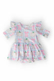 SALE Pumpkin Picnic Twirl Flutter Bodysuit - Aaria Tees Aaria Tees