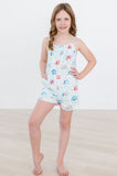 SALE Rainbow Grooves Strappy Play Romper - Aaria Tees Aaria Tees