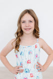 SALE Rainbow Grooves Strappy Play Romper - Aaria Tees Aaria Tees