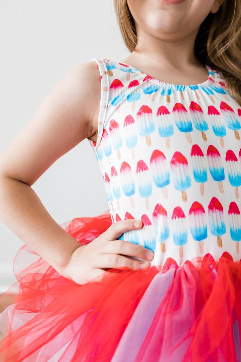 SALE Red, White & Cute Tank Tutu Leotard - Aaria Tees Aaria Tees