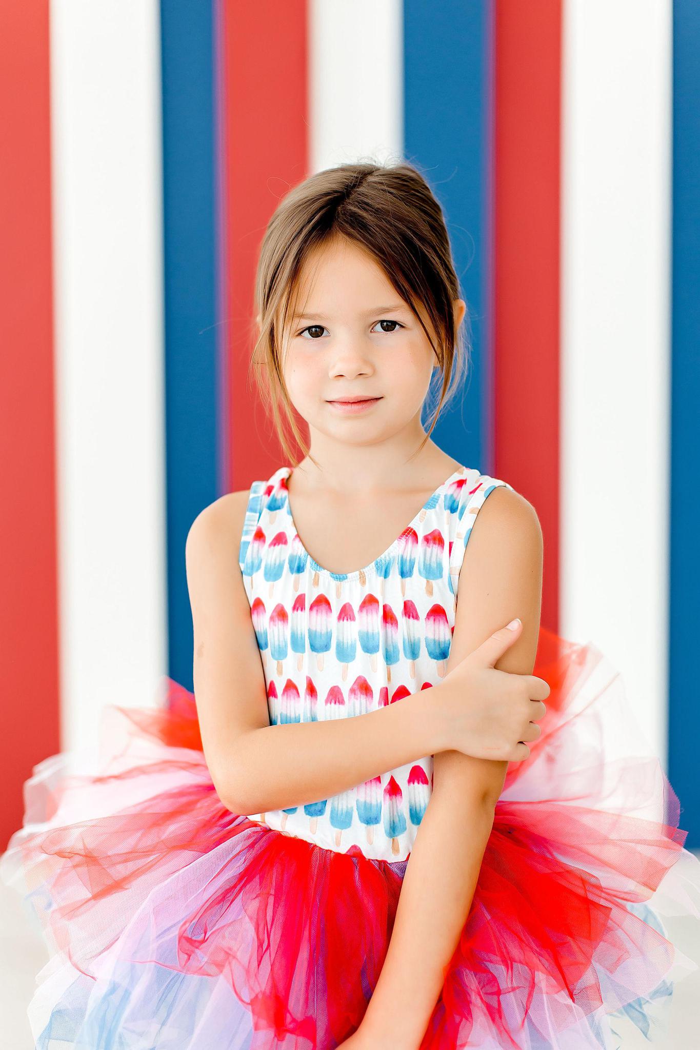 SALE Red, White & Cute Tank Tutu Leotard - Aaria Tees Aaria Tees