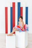 SALE Red, White & Cute Tank Tutu Leotard - Aaria Tees Aaria Tees