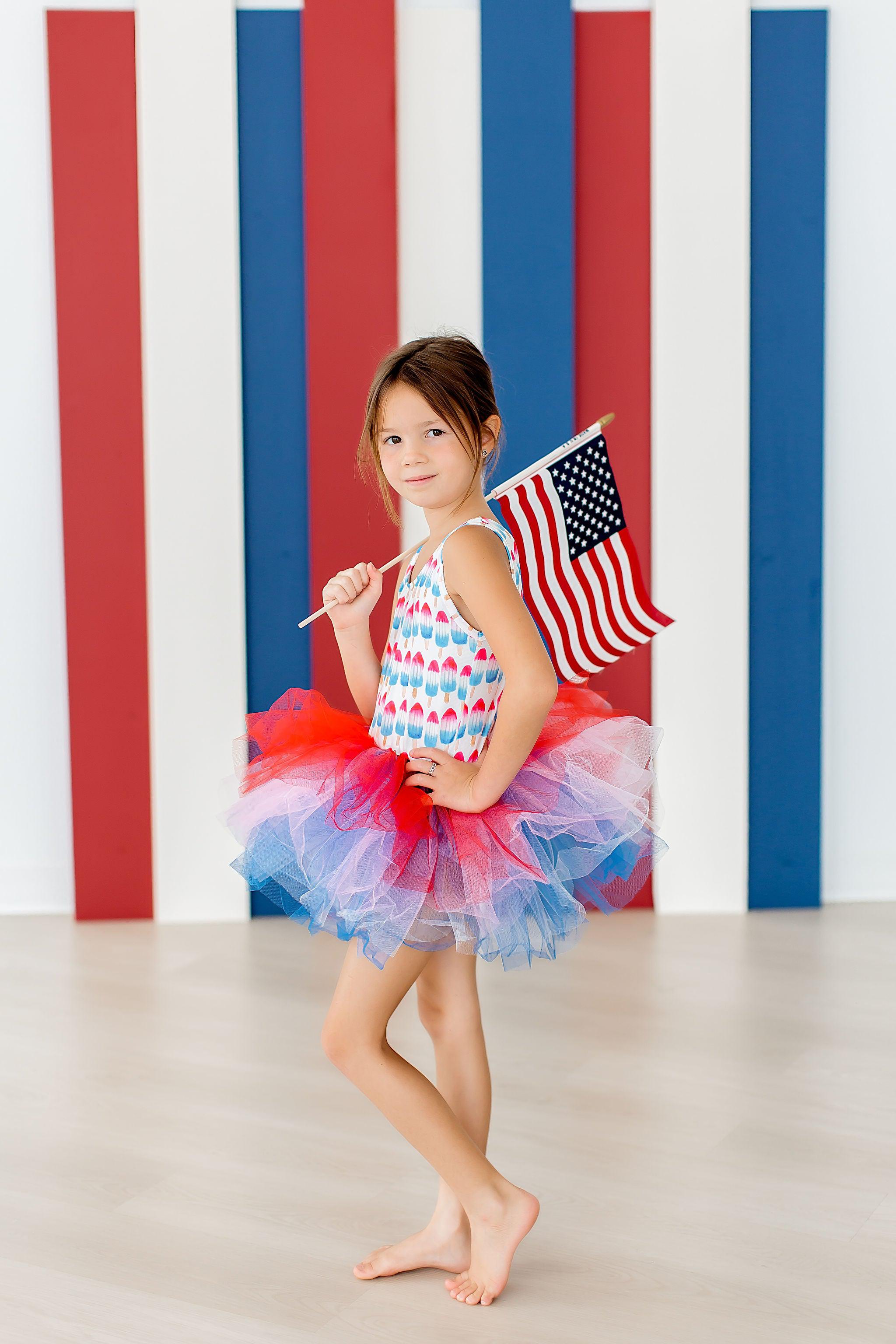 SALE Red, White & Cute Tank Tutu Leotard - Aaria Tees Aaria Tees