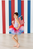 SALE Red, White & Cute Tank Tutu Leotard - Aaria Tees Aaria Tees