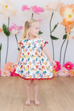 Rooster Pom Pom Dress - Aaria Tees Aaria Tees
