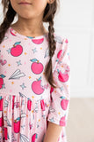 SALE Star Student 3/4 Sleeve Pocket Twirl Dress - Aaria Tees Aaria Tees