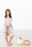 SALE Stay Spooky 3/4 Sleeve Pocket Twirl Dress - Aaria Tees Aaria Tees