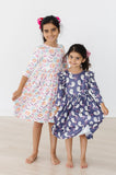 SALE Tied with a Boo 3/4 Ruffle Twirl Dress - Aaria Tees Aaria Tees