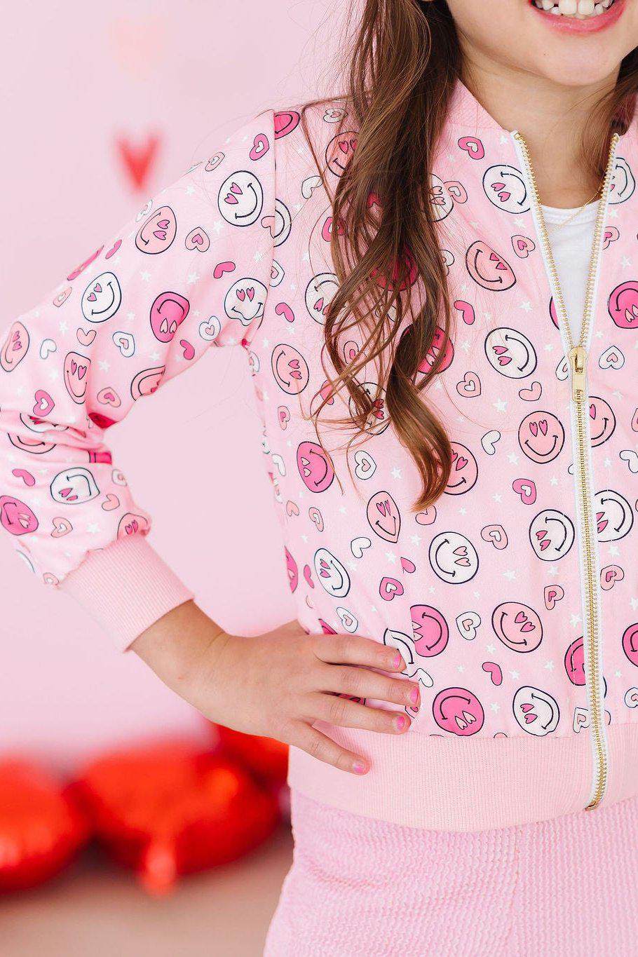 SALE You Make Me Happy Satin Jacket - Aaria Tees Aaria Tees