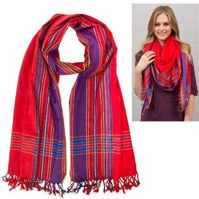 Handmade Kenya Cotton Shawl - Aaria Tees