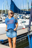 USA Flag Glitter Stars Top - Aaria Tees Aaria Tees
