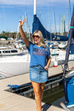 USA Flag Glitter Stars Top - Aaria Tees Aaria Tees