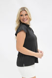 The Nicole V-Neck Top, Black - Aaria Tees Aaria Tees
