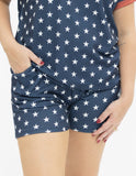 Blue and White Star Shorts - Aaria Tees Aaria Tees