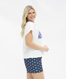 Sequin Bikini on White Top - Aaria Tees Aaria Tees