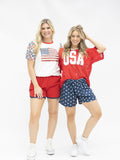 Red Lace "USA" Jersey - Aaria Tees Aaria Tees