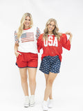 Red Lace "USA" Jersey - Aaria Tees Aaria Tees