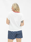 Blue and White Star Shorts - Aaria Tees Aaria Tees