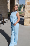 The Earhart Pants, Blue - Aaria Tees Aaria Tees