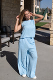 The Earhart Pants, Blue - Aaria Tees Aaria Tees